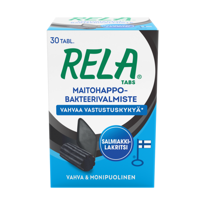 Rela tabs salmiakki-lakritsi 30 tabl - vahvaa vastustuskykyä - Rotuaarin verkkoapteekki                            
                            