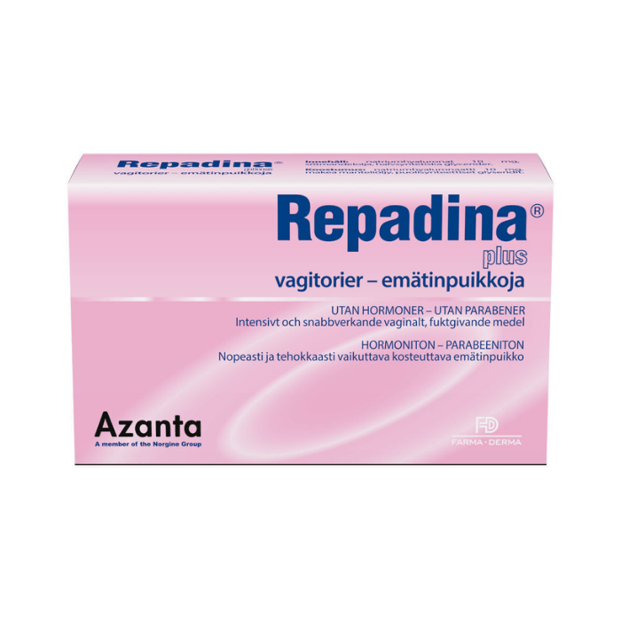 Repadina Plus 10 mg emätinpuikko 10 kpl - Rotuaarin apteekki                            